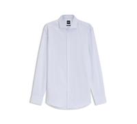 BOSS Slim-Fit Hemd aus strukturiertem Baumwoll-Twill - Style H-HANK-SP-C1-261, 50579596 Weiß gestreift 41