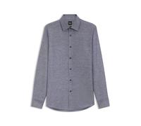 BOSS Slim-Fit Hemd aus Twill aus einem Leinen-Mix - Style H-HANK-K-C1-261, 50562110 Dunkelblau 38