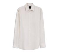BOSS Slim-Fit Hemd aus Twill aus einem Leinen-Mix - Style H-HANK-K-C1-261, 50562110 Hellbeige 43