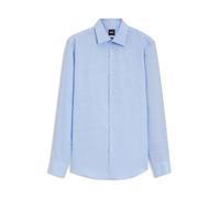 BOSS Slim-Fit Hemd aus Twill aus einem Leinen-Mix - Style H-HANK-K-C1-261, 50562110 Hellblau 40