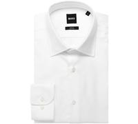 BOSS Slim Fit Hemd weiss, Einfarbig