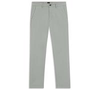 BOSS Slim-Fit Chino aus elastischem Baumwoll-Satin - Style Chino_slim, 50510933 Hellgrün 36/34