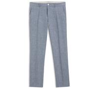BOSS Slim-Fit Hose aus gemustertem Leinen - Style C-Genius-262, 50561896 Hellblau 54