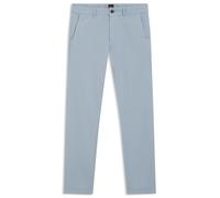 BOSS Slim-Fit Hose aus überfärbtem elastischem Satin - Style Chino_slim, 50510933 Hellblau 36/34