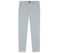 BOSS Slim-Fit Hose aus überfärbtem elastischem Satin - Style Chino_slim, 50510933 Hellgrau 34/30