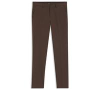 BOSS Slim-Fit Hose aus Vier-Wege-Stretch-Gewebe - Style P-Kaiton1-Zip, 50543945 Dunkelbraun 35/32