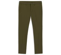BOSS Slim-Fit Hose aus wasserabweisendem Stretch-Gewebe - Style T_Commuter-Slim, 50534303 Dunkelgrün 54