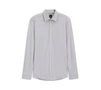 BOSS Slim-Fit Jersey-Hemd aus Baumwoll-Mix mit Streifen-Muster - Style P-HANK-K-261, 50567460 Blau gestreift 46