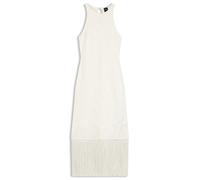 BOSS Slim-Fit Kleid mit floralem Muster und Fransen-Saum - Style C_Farseille, 50559734 Natur L