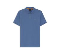 BOSS Slim-Fit Poloshirt aus Stretch-Baumwolle mit Logo-Aufnäher - Style Passenger, 50507803 Blau S