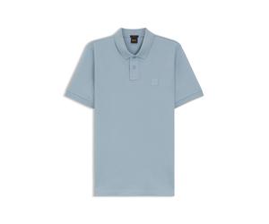 BOSS Slim-Fit Polohemd aus Stretch-Baumwolle mit Logo-Aufnäher - Style Passenger, 50507803 Hellblau XL