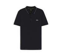 BOSS Slim-Fit Poloshirt aus Baumwoll-Piqué mit tonalem Logo - Style Paule 4, 50506195 Dunkelblau M