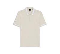 BOSS Slim-Fit Poloshirt aus merzerisierter Baumwolle mit strukturierten Besätzen - Style H-Phillipson 200, 50543865 Natur M