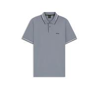 BOSS Slim-Fit Poloshirt aus Stretch-Baumwolle mit Branding - Style Paul, 50506193 Grau XXL