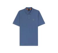BOSS Slim-Fit Poloshirt aus Stretch-Baumwolle mit Logo-Aufnäher - Style Passenger, 50507803 Blau S
