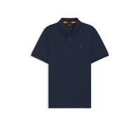 BOSS Slim-Fit Poloshirt aus Stretch-Baumwolle mit Logo-Aufnäher - Style Passenger, 50507803 Dunkelblau M