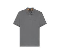 BOSS Slim-Fit Poloshirt aus Stretch-Baumwolle mit Logo-Aufnäher - Style Passenger, 50507803 Grau M