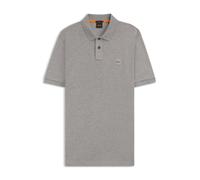 BOSS Slim-Fit Poloshirt aus Stretch-Baumwolle mit Logo-Aufnäher - Style Passenger, 50507803 Hellgrau XXXL
