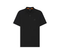 BOSS Slim-Fit Poloshirt aus Stretch-Baumwolle mit Logo-Aufnäher - Style Passenger, 50507803 Schwarz 4XL