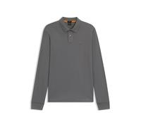 BOSS Slim-Fit Poloshirt aus Stretch-Baumwolle mit Logo-Aufnäher - Style Passerby, 50507704 Grau XXL