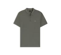 BOSS Slim-Fit Poloshirt aus Stretch-Baumwolle mit Reißverschluss - Style Passerzip, 50537507 Grau XXXL