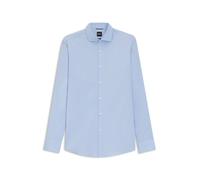 BOSS Slim-Fit Popeline-Hemd aus bügelleichtem Baumwoll-Mix - Style P-HANK-spread-C1-222, 50479915 Hellblau 44L