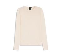 BOSS Slim-Fit Pullover aus Merinowolle mit Rundhalsausschnitt - Style Ferpina, 50544987 Natur M