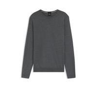 BOSS Herren Strickpullover aus Wolle LENO-P, grau, Gr. L