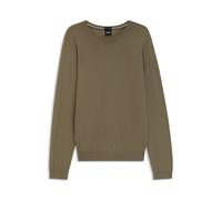 BOSS Slim-Fit Pullover aus Merinowolle - Style Leno-P, 50468239 Khaki XXXL