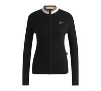BOSS Slim-Fit Reitsport-Strickjacke mit Rippstruktur - Style ADELE KNITWEAR CARDIGAN, B6W1001 Schwarz XS