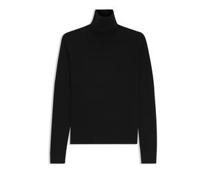 BOSS Slim-Fit Rollkragenpullover aus extrafeiner Merinowolle - Style Frizani, 50548298 Schwarz XXL