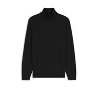 BOSS Slim-Fit Rollkragenpullover aus extrafeiner Merinowolle - Style Musso-P, 50468262 Schwarz L