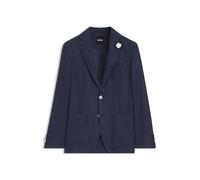 BOSS Slim-Fit Sakko aus fein gemustertem Leinen-Mix - Style C-Hanry-262, 50561902 Dunkelblau 46