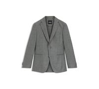 BOSS Slim-Fit Sakko aus fein gemusterter Schurwolle - Style C-Huge-251, 50553336 Silber 52