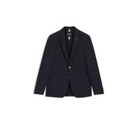 BOSS Slim-Fit Sakko aus fein gemusterter Stretch-Wolle - Style C-Hanry-224, 50480317 Dunkelblau 44