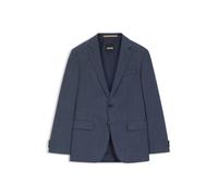 BOSS Slim-Fit Sakko aus gemusterter Stretch-Wolle - Style H-Huge-253, 50564106 Blau 52