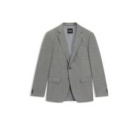 BOSS Slim-Fit Sakko aus gemusterter Stretch-Wolle - Style H-Huge-253, 50564106 Silber 44