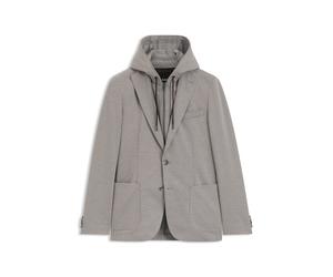 BOSS Slim-Fit Sakko mit integriertem Hoodie - Style C-Hanry-J-HD-263, 50570321 Silber 52