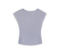 BOSS Slim-Fit Satin-Bluse mit drapiertem Ausschnitt - Style Bavati, 50541815 Hellgrau 40