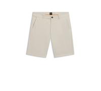BOSS Slim-Fit Shorts aus elastischem Baumwoll-Twill - Style Chino-slim-Shorts, 50536723 Hellbeige 36