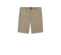 BOSS Slim-Fit Shorts aus elastischem Baumwoll-Twill - Style Chino-slim-Shorts, 50536723 Hellbraun 35