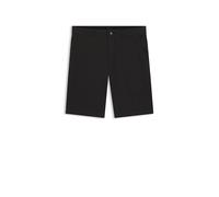 BOSS Slim-Fit Shorts aus elastischem Baumwoll-Twill - Style Chino-slim-Shorts, 50536723 Schwarz 35