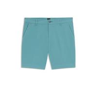 BOSS Herren H-Slice-Shorts1 Slim-Fit Shorts aus strukturierter Stretch-Baumwolle Hellblau 48