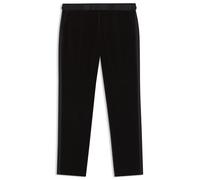 BOSS Herren H-Genius-Tux-244 Slim-Fit Smoking-Hose aus Baumwoll-Samt Dunkelbraun 52