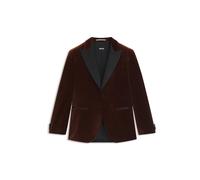 BOSS Slim-Fit Smoking-Jackett aus Baumwoll-Samt - Style H-Hutson-Tux-254, 50551552 Dunkelorange 48