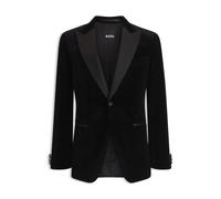 BOSS Slim Fit Sakko aus Seiden-Mix Modell 'Hutson' in Black, Größe 50