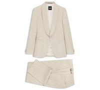 BOSS Slim-Fit Smoking-Zweiteiler aus Schurwolle und Leinen - Style H-Huge-2Pcs-Tux-262, 50561839 Hellbeige 56