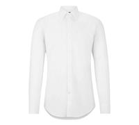 BOSS Slim Fit Galahemd weiss, Einfarbig
