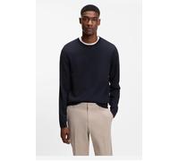 BOSS Herren Strickpullover aus Wolle LENO-P, marine, Gr. XL