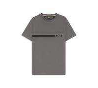 BOSS Slim-Fit T-Shirt aus Baumwoll-Jersey mit Logo-Print - Style T-Shirt RN Slim Fit, 50517970 Hellgrau S